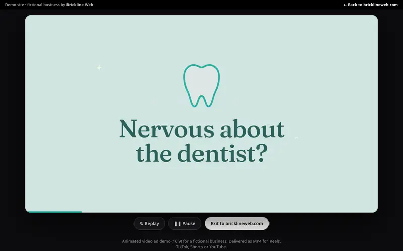 Preview of the ad-dental-16x9 demo