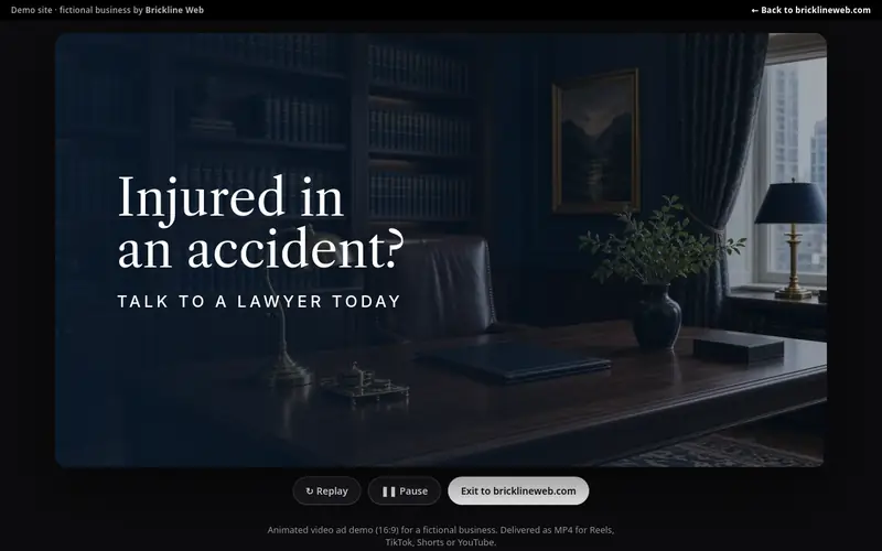 Preview of the ad-law-16x9 demo