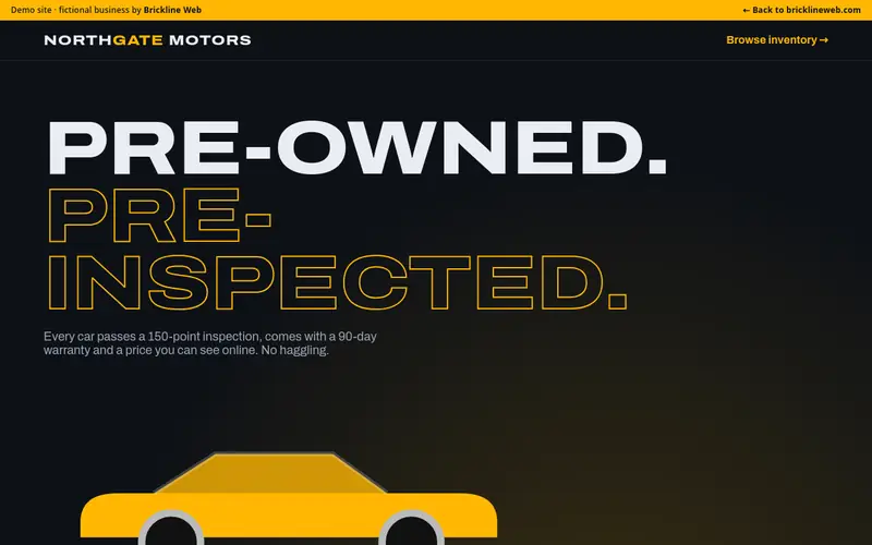Preview of the car-dealer-northgate demo