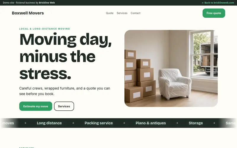 Preview of the moving-boxwell demo