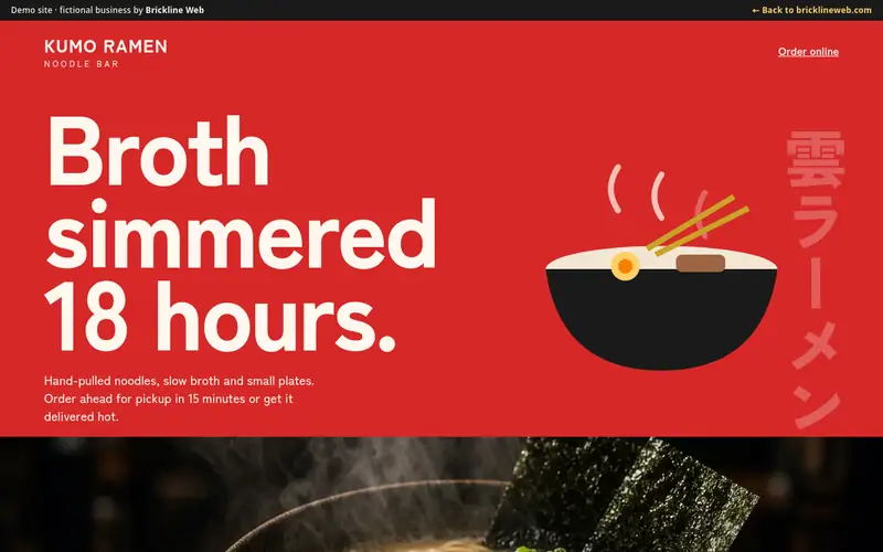 Preview of the ramen-kumo demo